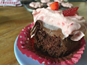 botw-Nutella Strawberry Cupcakes