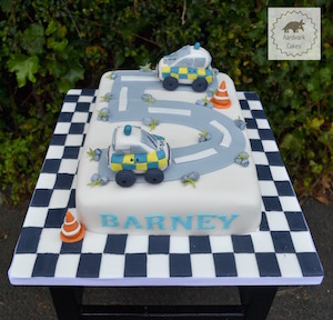 Police Car Birthday Cake