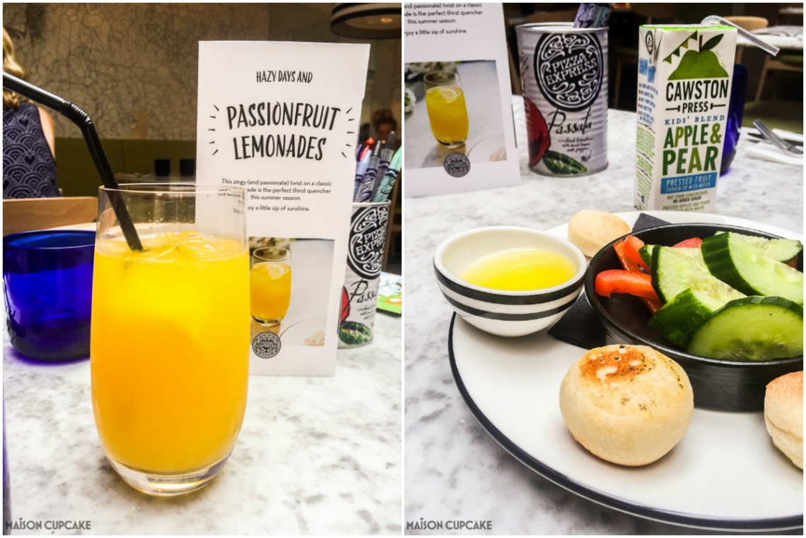 New Pizza Express Menu options for summer - passionfruit lemonade