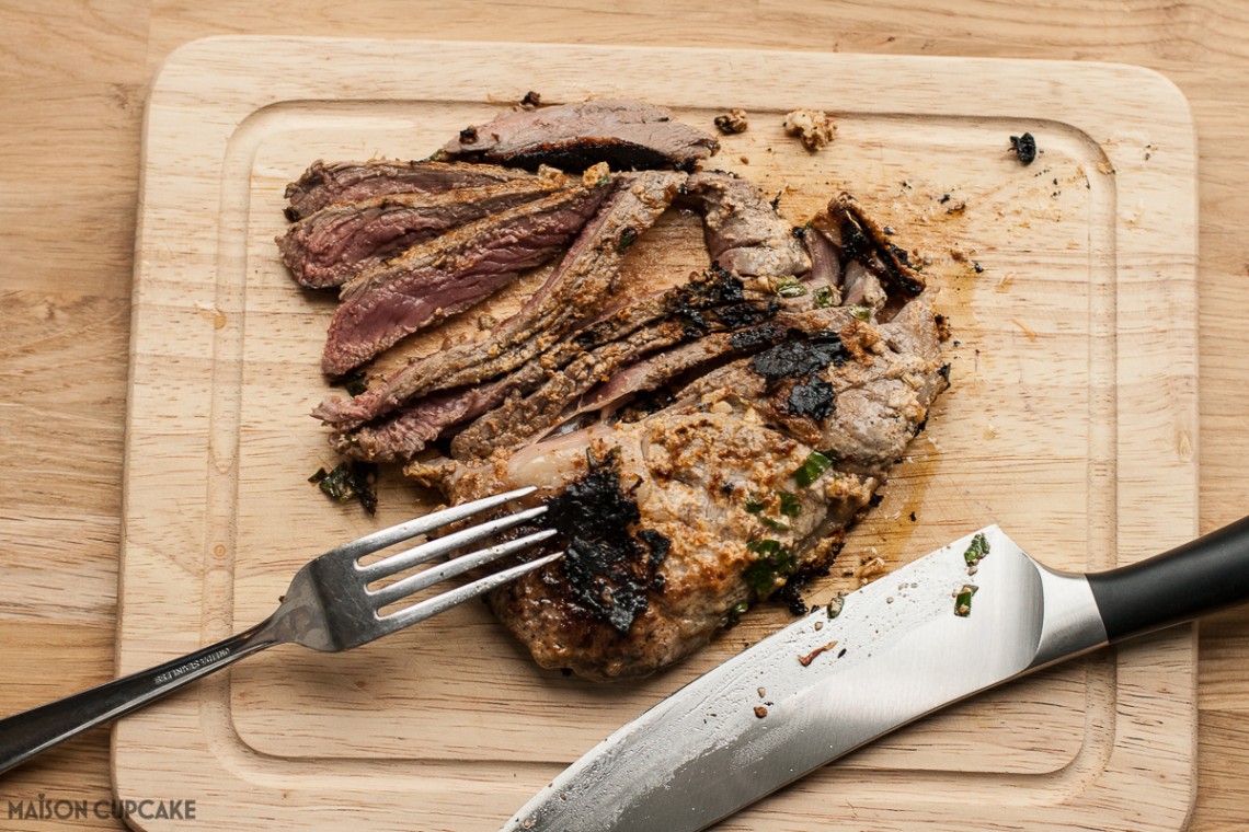 Lamb Steaks marinaded in Sheep Yogurt and ras el hanout