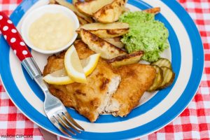 Chip Shop Cod Fillets Potato Wedges Mushy Peas-9 How to Make Lower Calorie Chip Shop Fish Supper At Home