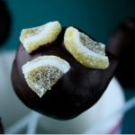 Lemon Cake Pops With Dark Chocolate