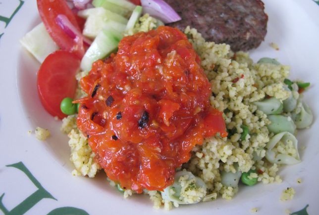 Serbian Ajvar, red pepper paste