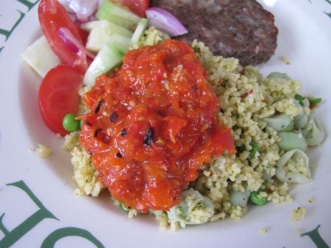 Serbian Ajvar, red pepper paste