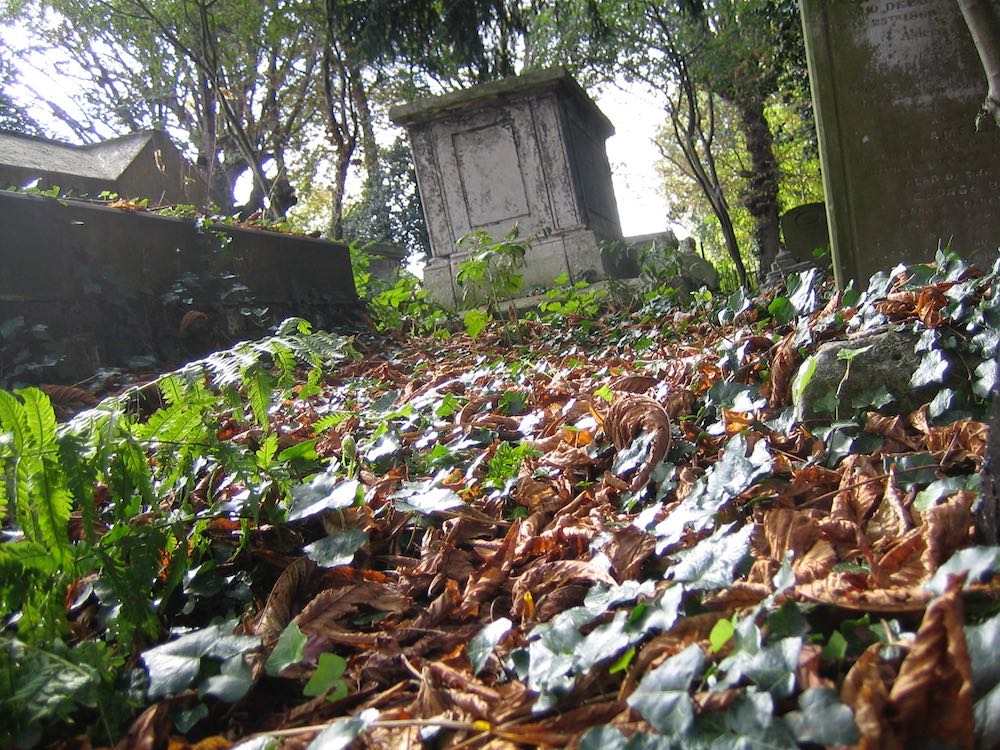 St Mary's Churchyard Walthamstow Village in autumn