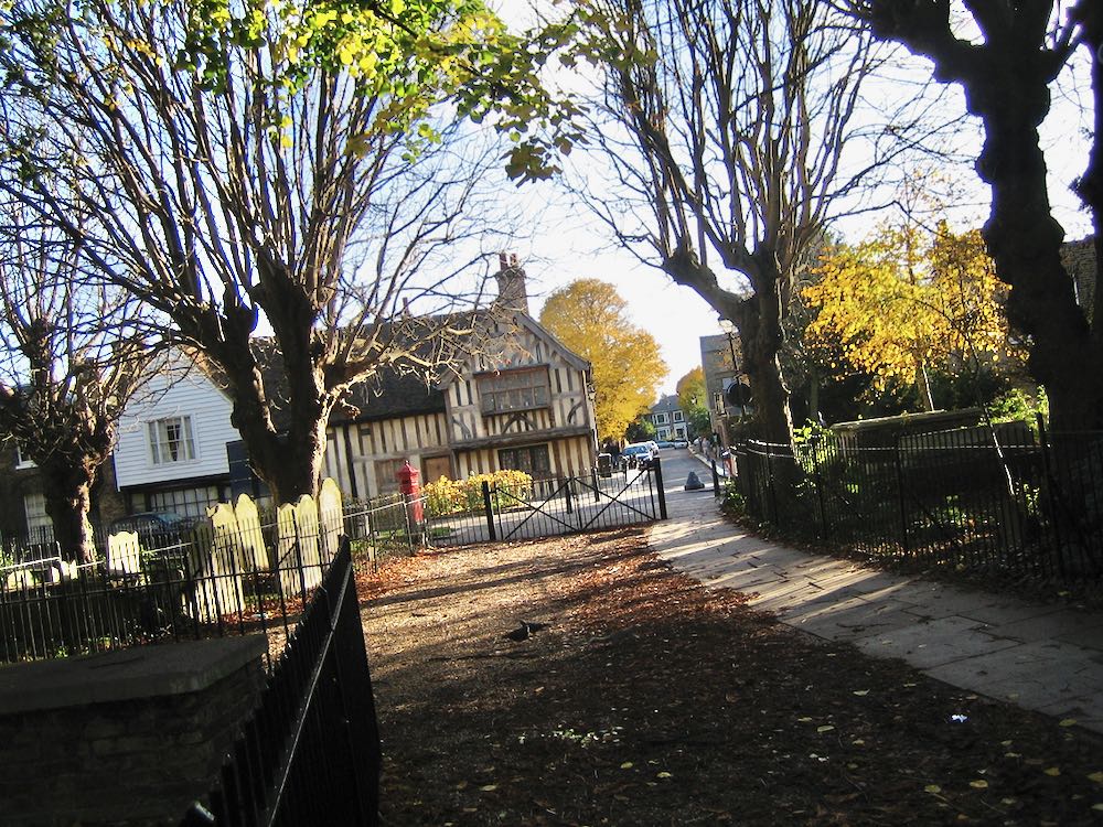 The Ancient House in Walthamstow Village in Autumn