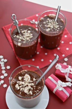 Date chocolate chestnut pots