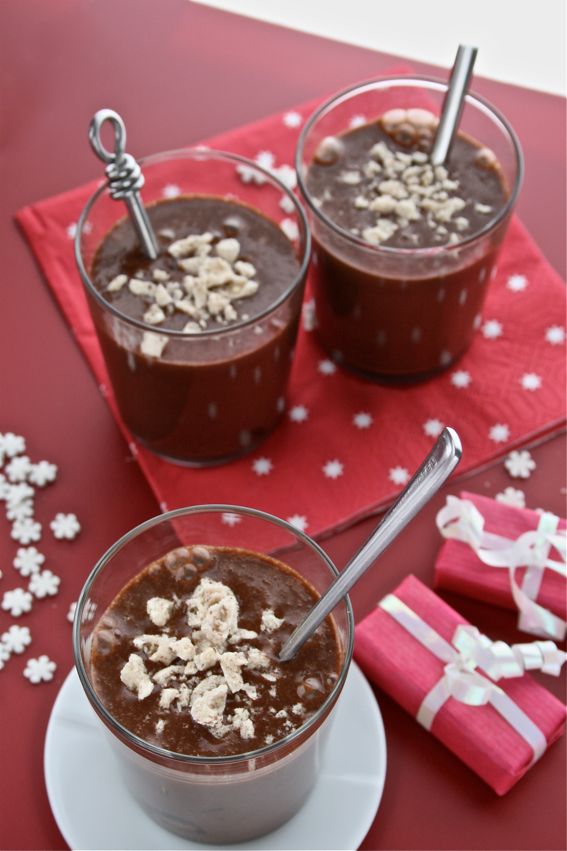 Chocolate Chestnut Puddings with Dates