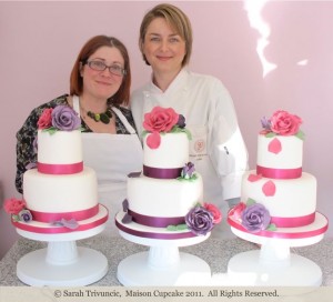 Peggy Porschen Academy: making two tier wedding cakes