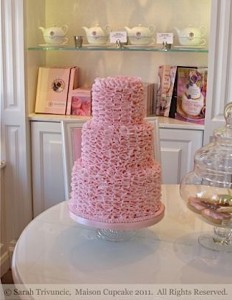 Pink Ruffle Cake at Peggy Porschen Parlour Belgravia