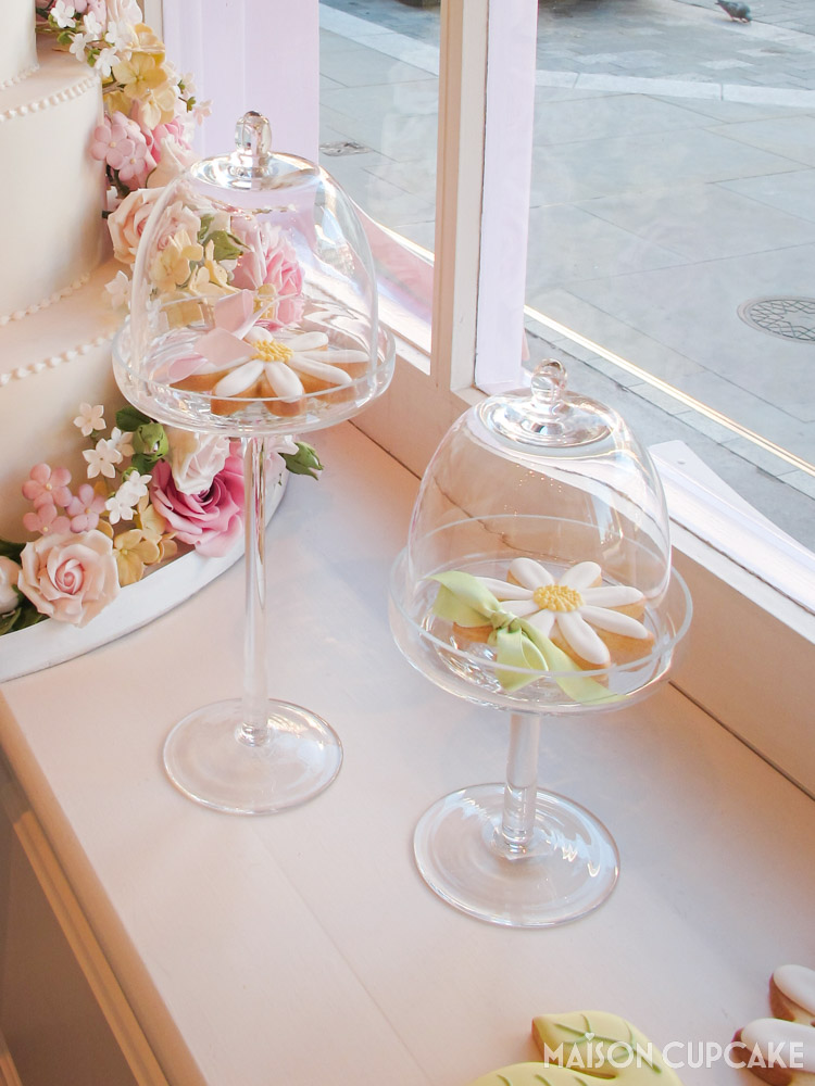 Peggy Porschen Decorated Cookies in window of her cafe in London