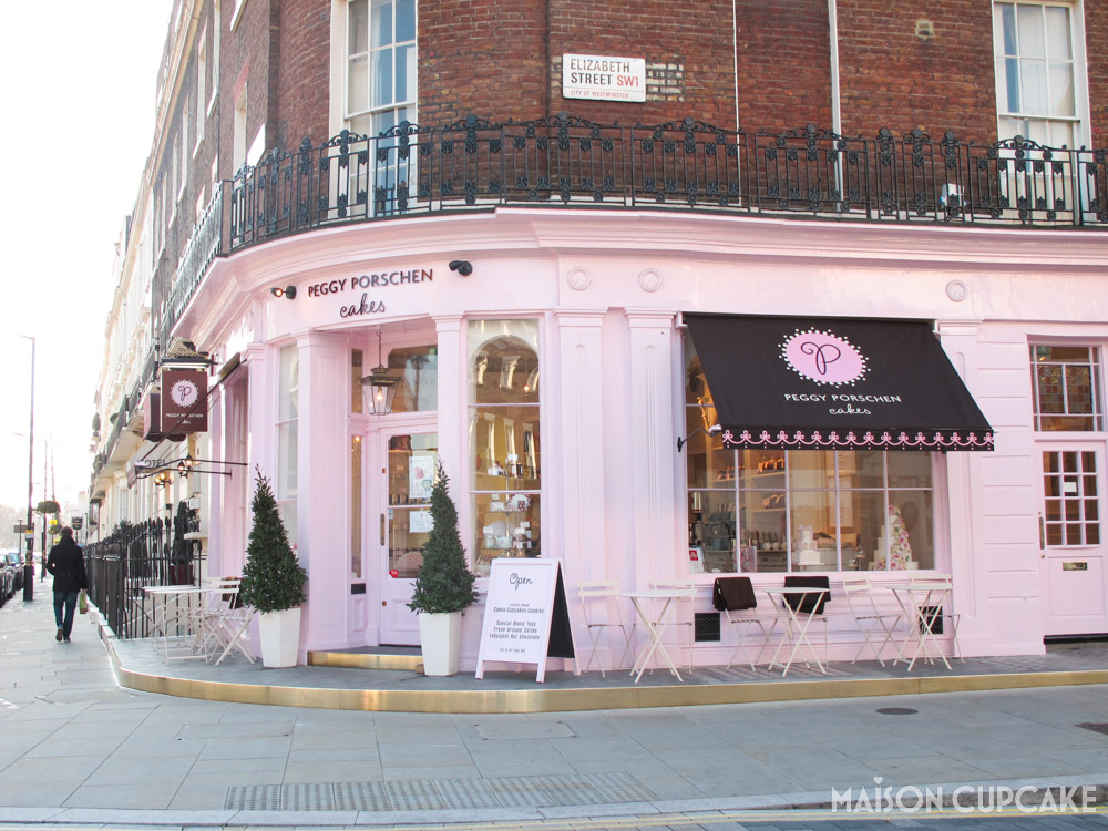 Peggy Porschen Parlour cafe exterior Belgravia London