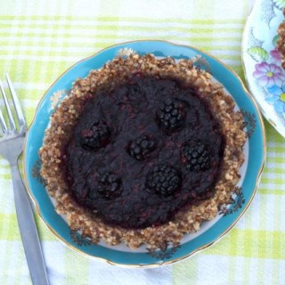 Gluten free blackberry tart by Snog