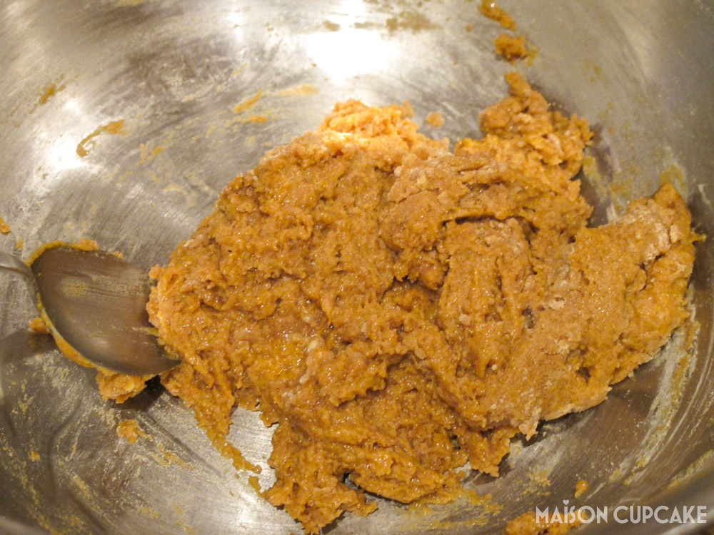 Pumpkin Whoopie Pies - steps - mixing the batter in bowl