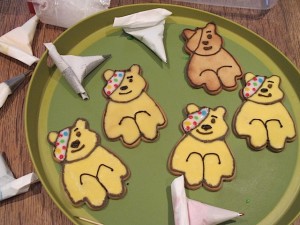 Pudsey Bear cookies recipe for Children in Need