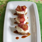 Rhubarb Cheesecakes No-bake recipe