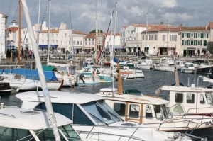Saint Martin de Ré Harbour Scene with boats