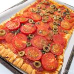 Tomato Olive Caper Tart - steps - after baking