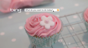 When Bing filmed me giving a cupcake demo