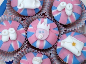 Royal baby cupcakes