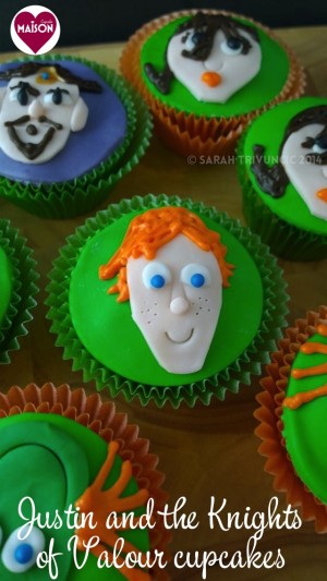 Character Cupcakes (Justin & the Knights of Valour movie)