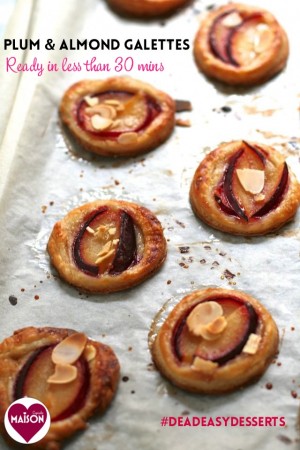 Plum and Almond Galettes