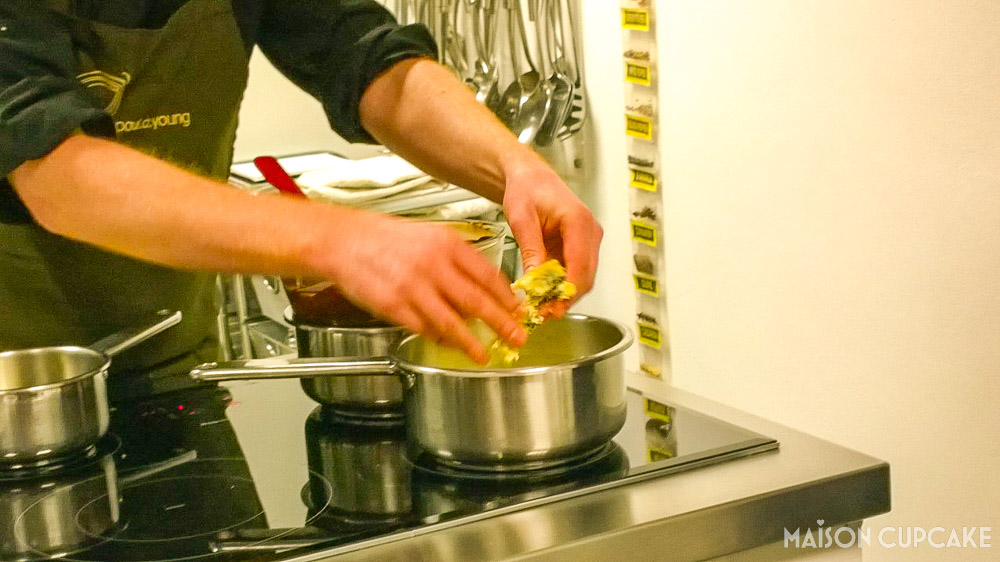 Chocolate Truffle Making Workshop With Paul A Young - close up crumbling cheese