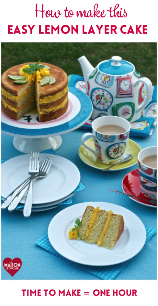 Easy Lemon Layer Cake Maison Cupcake