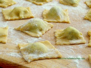 Ravioli with ricotta