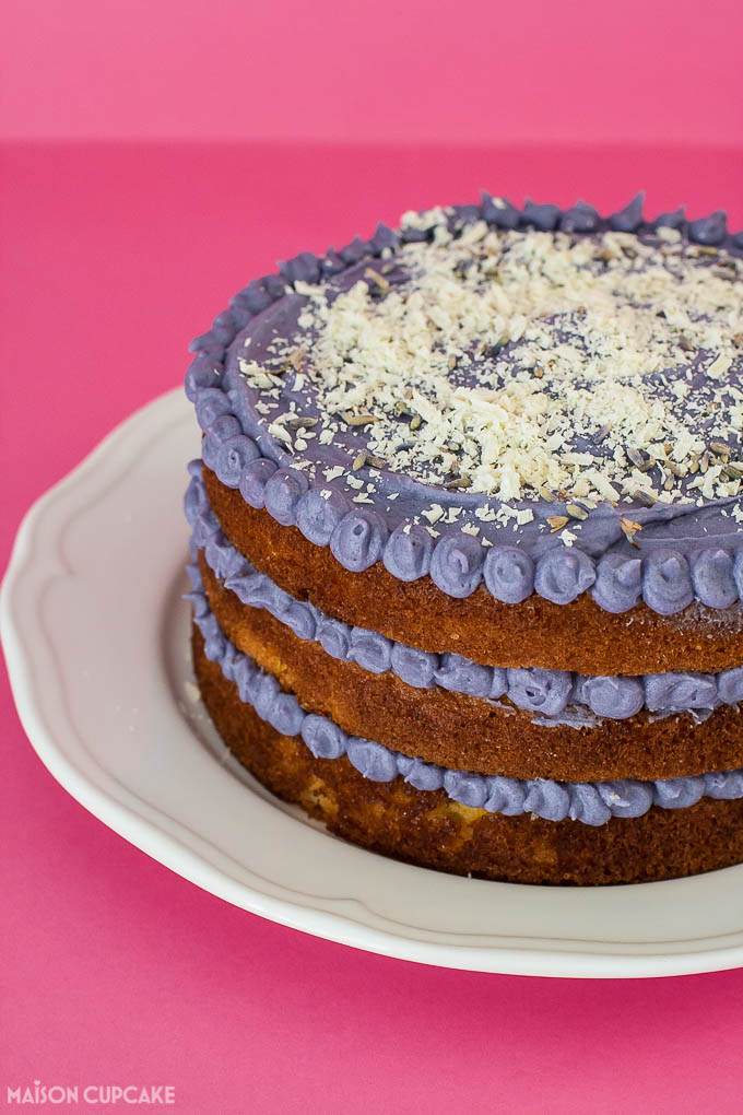 Lavender Cake with White Chocolate