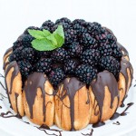 How to make Chocolate Blackberry Charlotte Dessert easy showstopper bombe with quark mousse See step by step photos at MaisonCupcake.com
