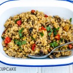 Garlic mushroom couscous in Redmond Multicooker finished recipe at Maisoncupcake.com