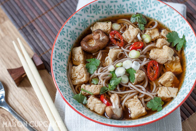 Quorn Soba Noodles with green tea