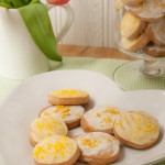 Slice and bake cookies with lemon icing - so easy to make - keep the dough in the fridge or freezer and bake a few at a time. Decorated with instant royal icing flavoured with lemon juice