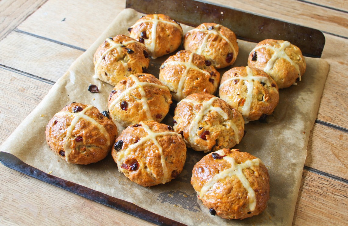 Easter Baking Special Gluten Free Hot Cross Buns