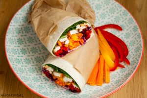 Eat the rainbow with these spicy chicken burrito wraps - original recipe with step by step photos how to make the perfect wrap