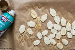 white chocolate leaves 