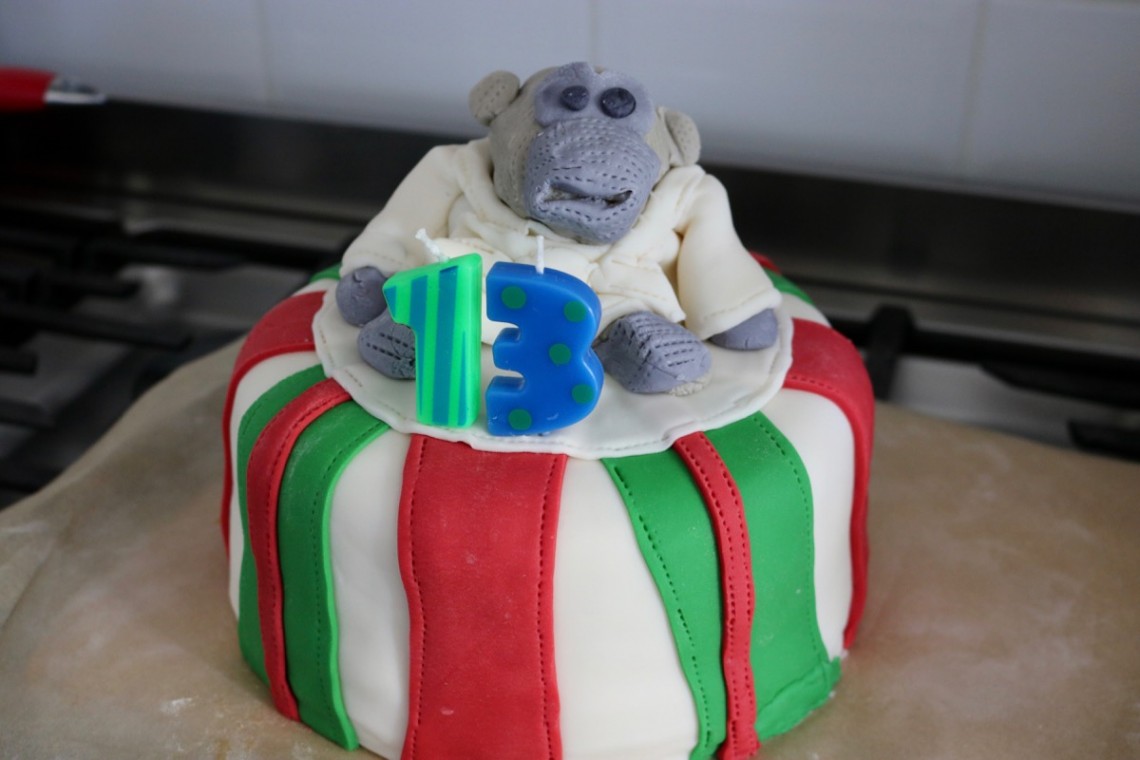 Nanvin Glitter Happy Birthday Cake Topper with Monkey, Fun India | Ubuy