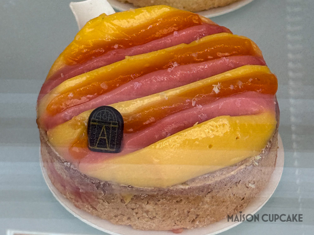 Rhubarb tart at Angelina Paris