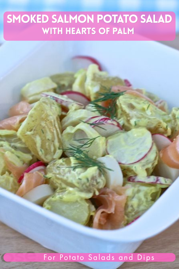 Smoked Salmon Potato Salad Pinterest Graphic