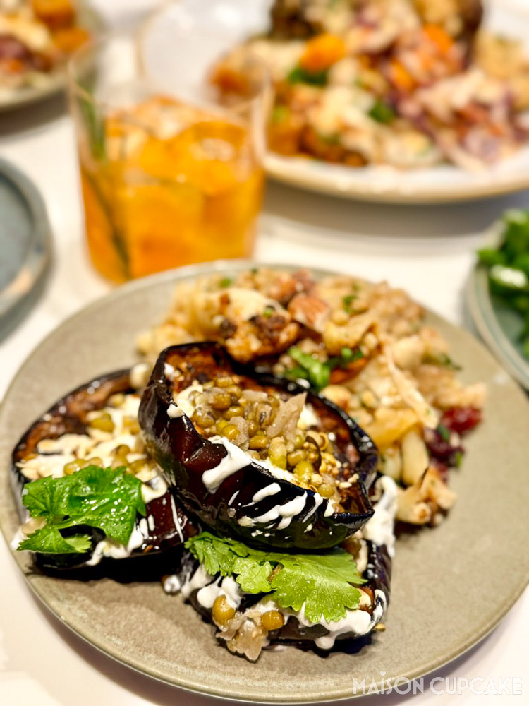 Aubergine Salad at Ottolenghi Spitalfields Restaurant