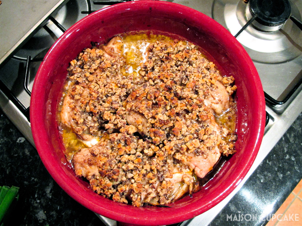 Ottolenghi hazelnut chicken from cookbook