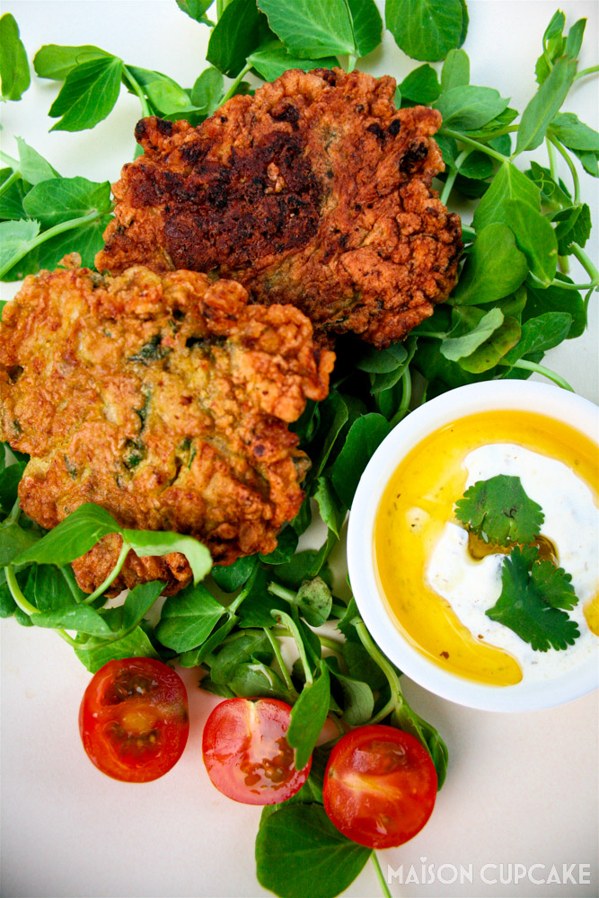 Ottolenghi Cauliflower Fritters from cookbook