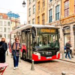 Passenger Bus in Vieux Lille Rue de la Monnaie