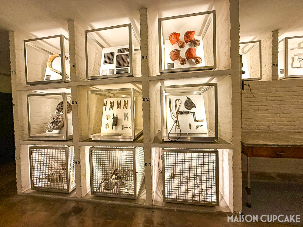 Materials archive gallery at Villa Cavrois, Lille France